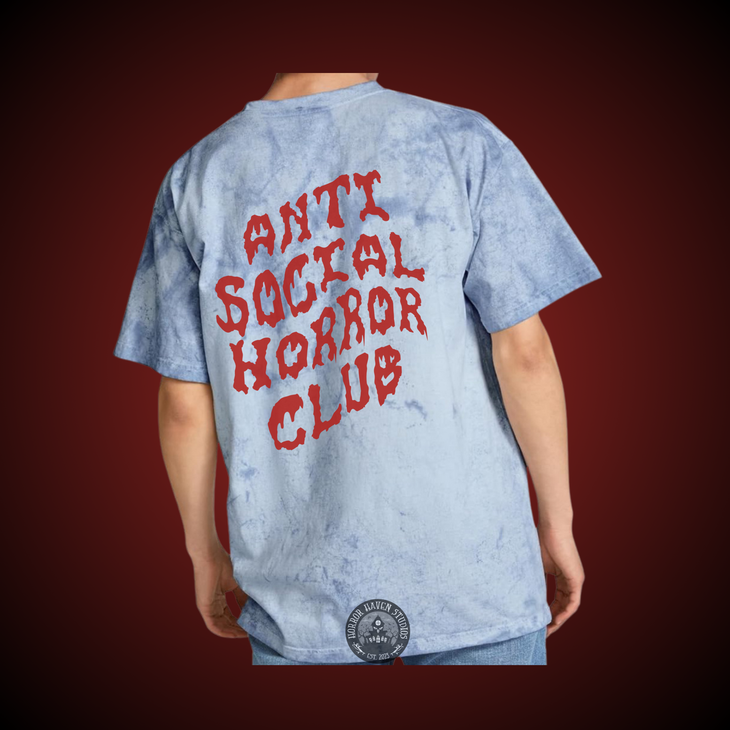 Tie Dye Anti Social Horror Club Tee